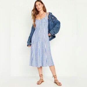 Brand New - Old Navy Blue and White Maxi Dress-PM